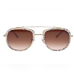 EUC KREWE Breton Pincheck 18K Sunglasses